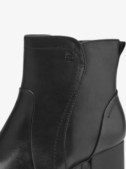 Tamaris Bottine En Cuir - Noir | Bottines