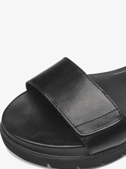 Tamaris Sandale A Talon En Cuir - Noir | Des Sandales