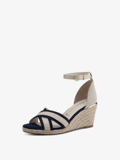 Tamaris Sandale A Talon - Bleu | Des Sandales