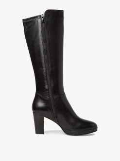 Tamaris Bottes En Cuir - Noir | Bottes