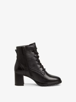 Tamaris Bottine En Cuir - Noir | Bottines