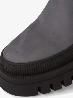 Tamaris Bottine Chelsea En Cuir - Gris | Bottines