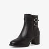 Tamaris Bottine En Cuir - Noir | Bottines