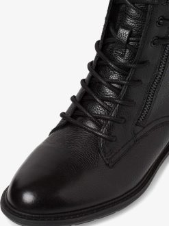 Tamaris Bottine En Cuir - Noir | Bottines