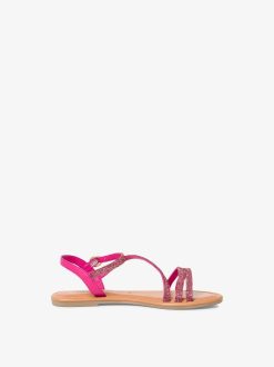 Tamaris Sandale En Cuir - Rose | Des Sandales