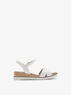 Tamaris Sandale A Talon - Blanc | Des Sandales