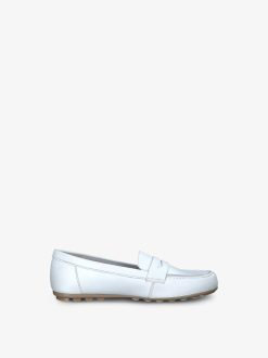 Tamaris Mocassin En Cuir - Blanc | Chaussures Basses Et Pantoufles