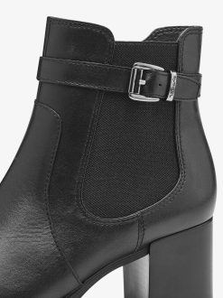 Tamaris Bottine En Cuir - Noir | Bottines