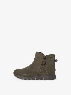 Tamaris Bottine En Cuir - Vert | Bottines