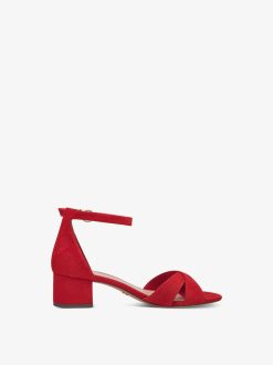 Tamaris Sandale A Talon - Rouge | Des Sandales