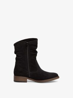 Tamaris Bottine En Cuir - Noir | Bottines