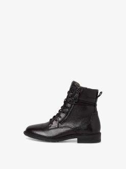 Tamaris Bottine En Cuir - Noir | Bottines