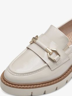 Tamaris Babouche En Cuir - Beige | Chaussures Basses Et Pantoufles