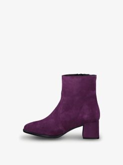 Tamaris Bottine En Cuir - Violet | Bottines