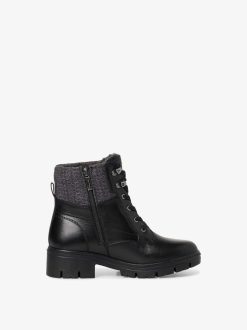 Tamaris Bottine En Cuir - Noir | Bottines