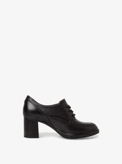 Tamaris Trotteur En Cuir - Noir | Chaussures Basses Et Pantoufles