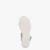 Tamaris Sandale A Talon En Cuir - Blanc | Des Sandales