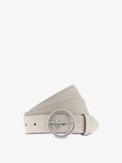 Tamaris Ceinture En Cuir - Beige | Ceintures