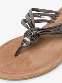 Tamaris Mule En Cuir - Metallise | Mules