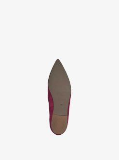 Tamaris Ballerine En Cuir - Rose | Ballerines