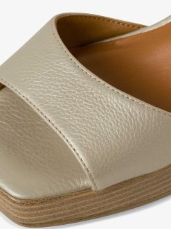 Tamaris Sandale A Talon En Cuir - Blanc | Des Sandales