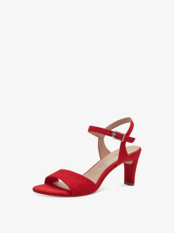 Tamaris Sandale A Talon - Rouge | Des Sandales