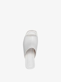 Tamaris Mule En Cuir - Blanc | Mules