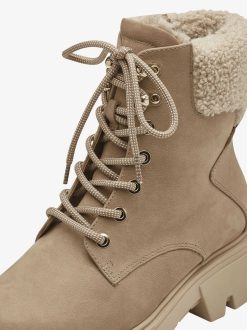 Tamaris Bottine En Cuir - Doublure Chaude Marron | Bottines