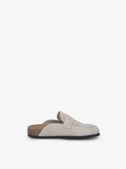 Tamaris Mule En Cuir - Beige | Mules