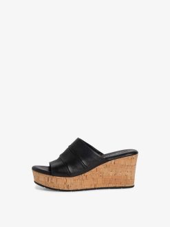 Tamaris Mule En Cuir - Noir | Mules