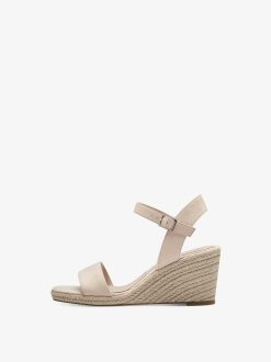 Tamaris Sandale A Talon - Beige | Des Sandales