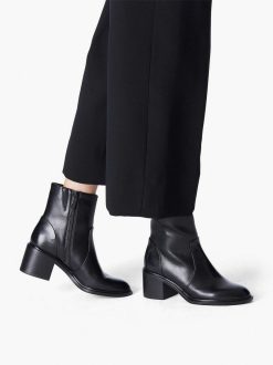 Tamaris Bottine En Cuir - Noir | Bottines