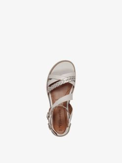 Tamaris Sandale A Talon - Beige | Des Sandales