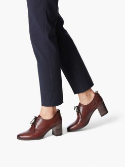 Tamaris Trotteur En Cuir - Marron | Chaussures Basses Et Pantoufles