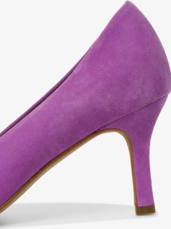 Tamaris Escarpins En Cuir - Violet | Pompes