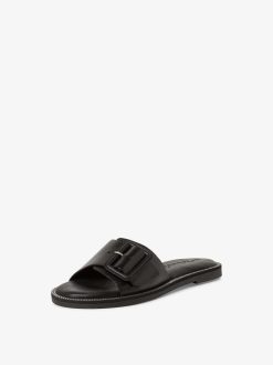 Tamaris Mule En Cuir - Noir | Mules