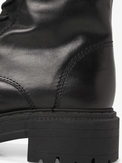 Tamaris Bottine En Cuir - Doublure Chaude Noire | Bottines