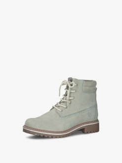 Tamaris Bottine En Cuir - Vert | Bottines