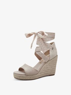 Tamaris Sandale A Talon - Beige | Des Sandales