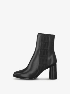 Tamaris Bottine En Cuir - Noir | Bottines