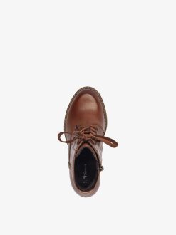 Tamaris Bottine En Cuir - Marron | Bottines