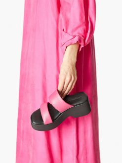 Tamaris Mule En Cuir - Rose | Mules