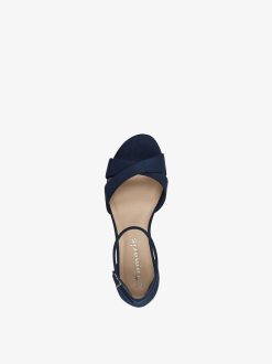 Tamaris Sandale A Talon - Bleu | Des Sandales