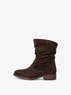 Tamaris Bottine En Cuir - Marron | Bottines