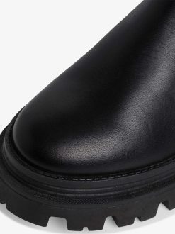 Tamaris Bottine Chelsea En Cuir - Noir | Bottines