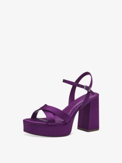 Tamaris Sandale A Talon - Violet | Des Sandales