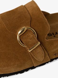 Tamaris Mule En Cuir - Marron | Mules