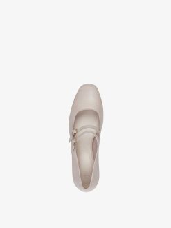 Tamaris Escarpins En Cuir - Beige | Pompes