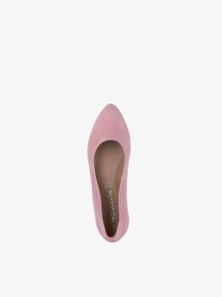 Tamaris Ballerine En Cuir - Rose | Ballerines