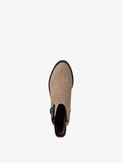 Tamaris Bottine Chelsea En Cuir - Marron | Bottines